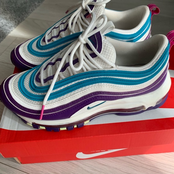 Women's Nike Air Max 97 Summit White/Bright Spruce CI7388 101 Size 6 - Picture 4 of 7